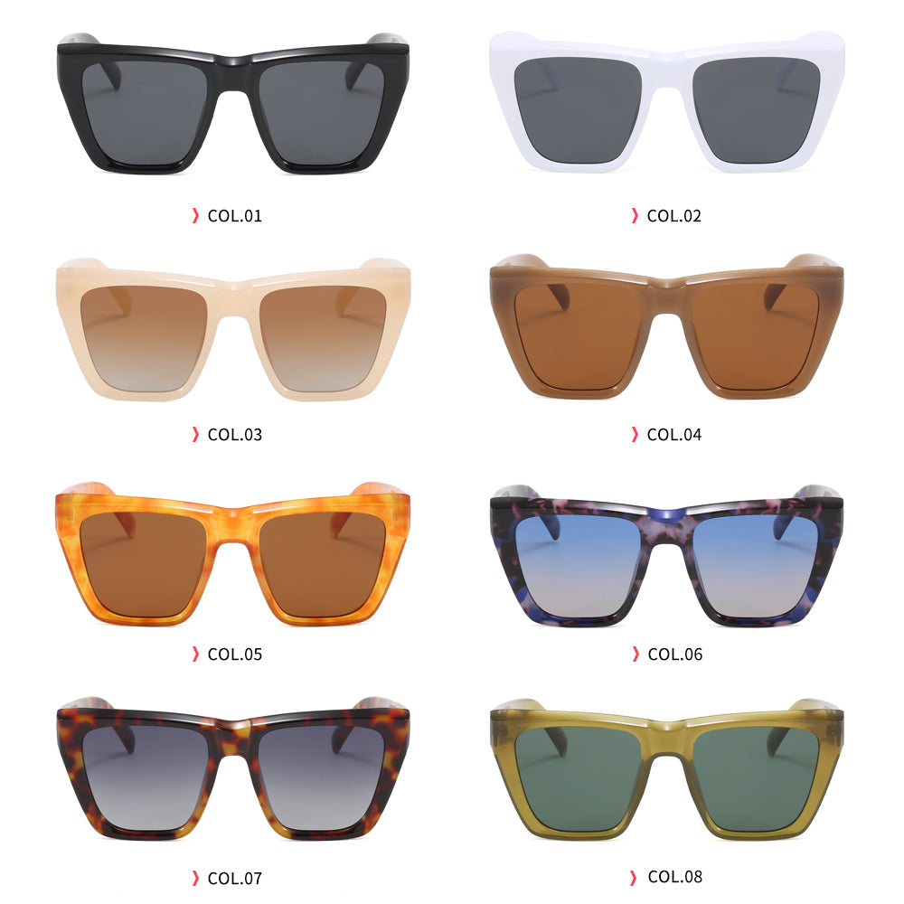 Oversized Cat Eye Women Square Shades Polarized Sunglasses