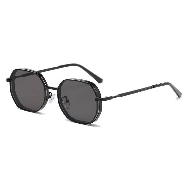 Classic Polygon Metal Sunglasses