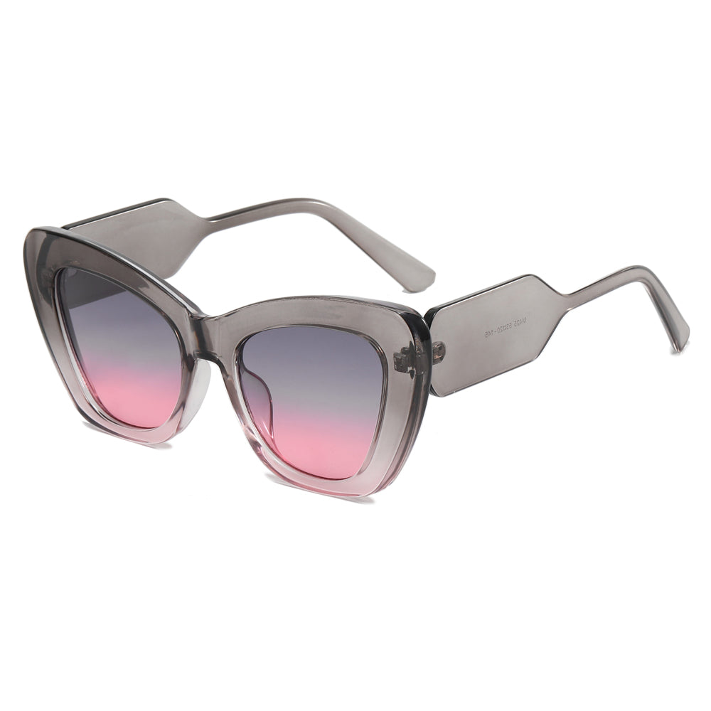 Big Frame Women Shades Cat Eye Sunglasses