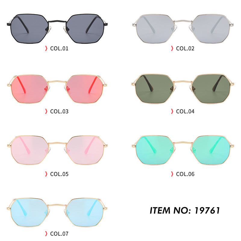 Polygon Shades Metal Frame Sunglasses