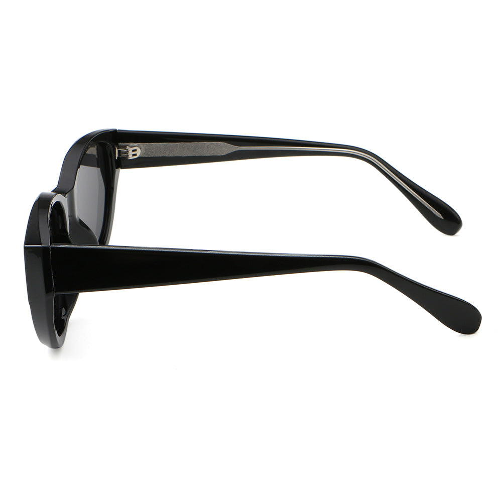 Cat Eye Round Thick Reinforced Wire-Core Temples Sunglasses
