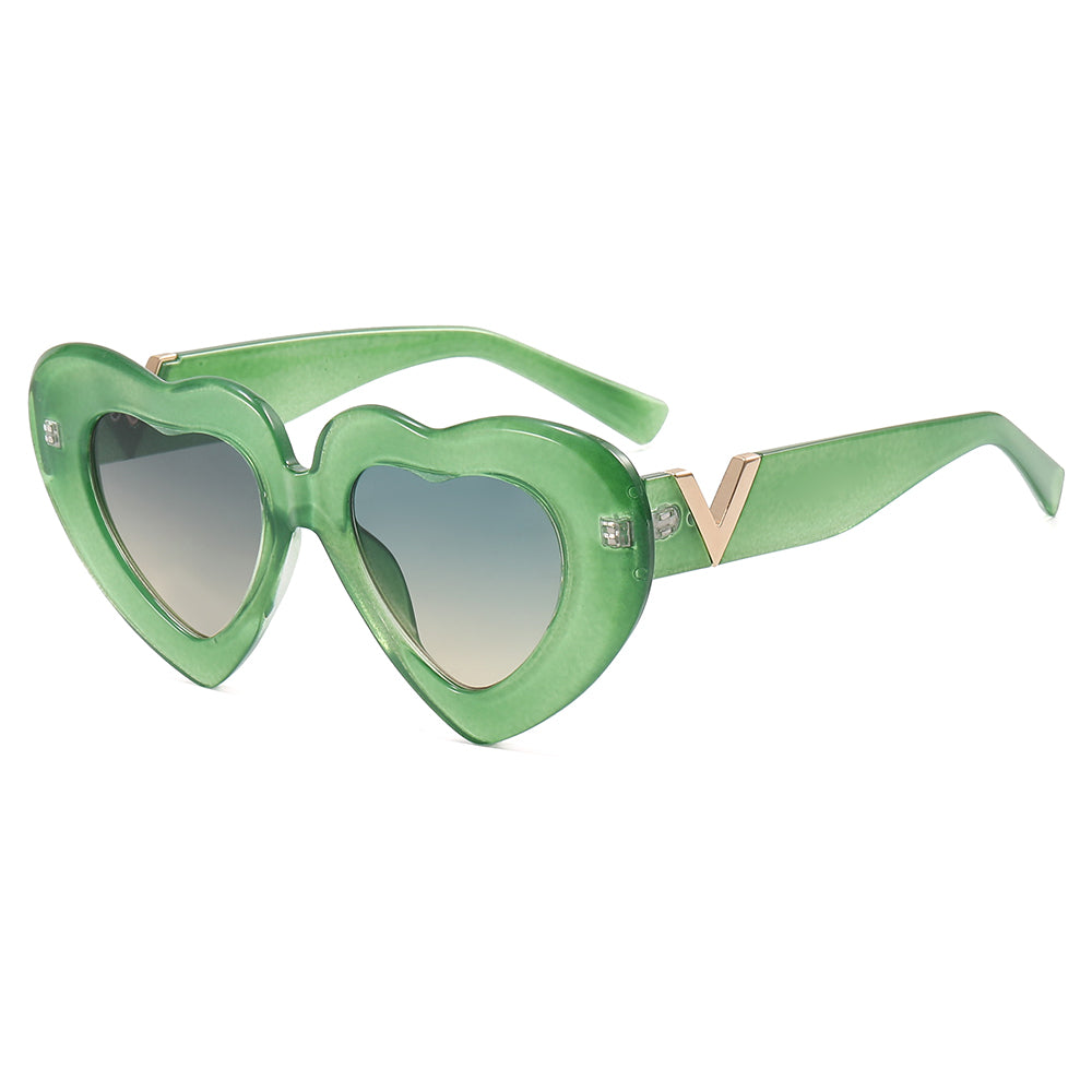 Women Heart Lovely Cute Sunglasses