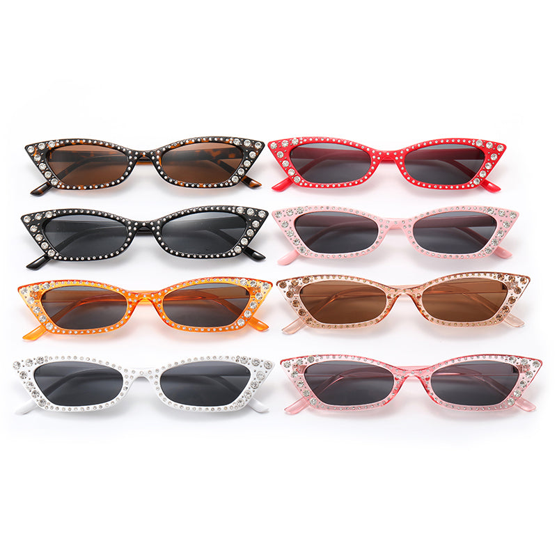 Cat Eye Bling Bling Women Rhinestones Sunglasses