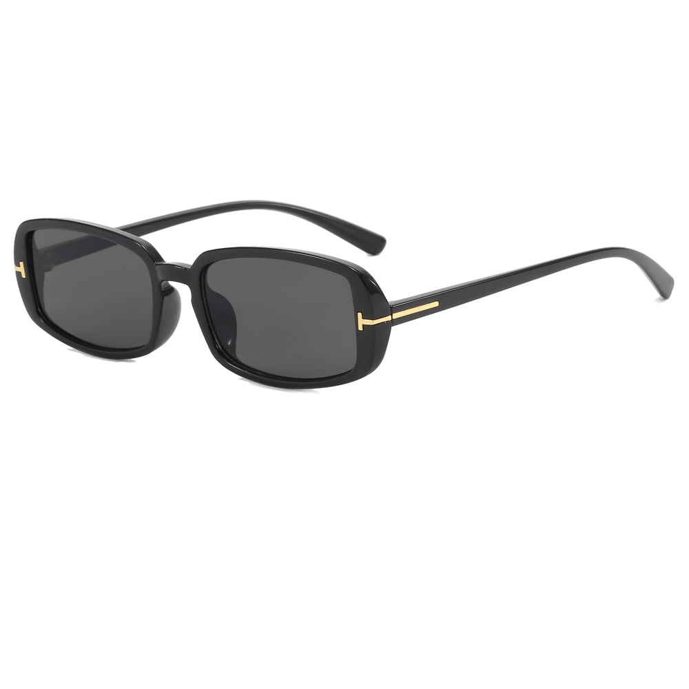 Women Thin Small Rectangular Sunglasses