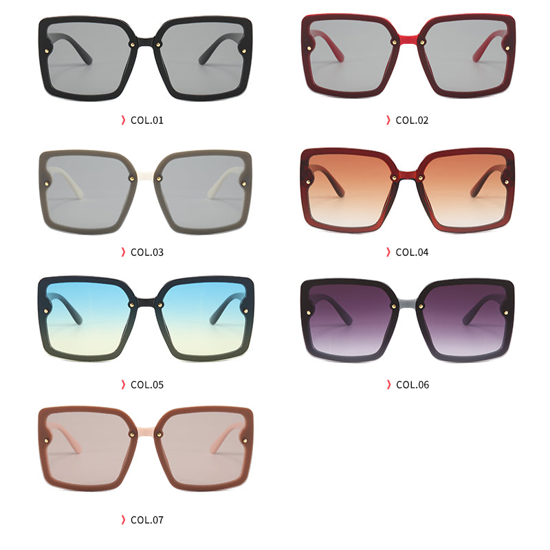 Women Square Gradient Shades Sunglasses