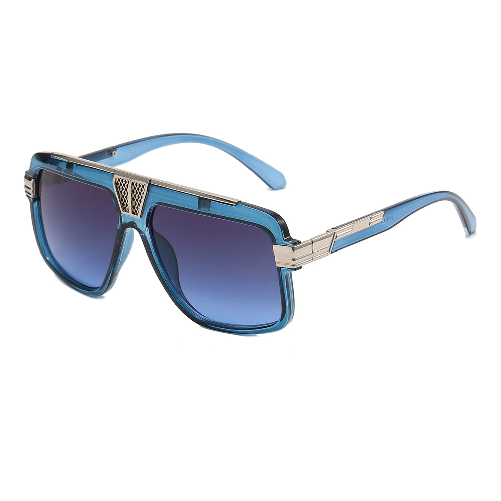 Oversized Luxury Shades Flat Top Square Sunglasses