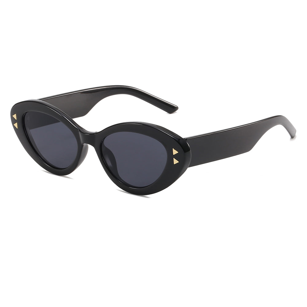 Rivet Small Triangle Cat Eye Sunglasses