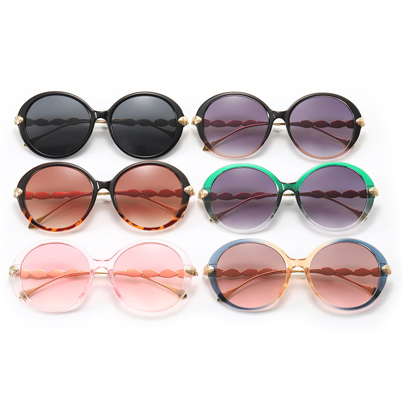 Oversized Round Women UV400 Shades Sunglasses