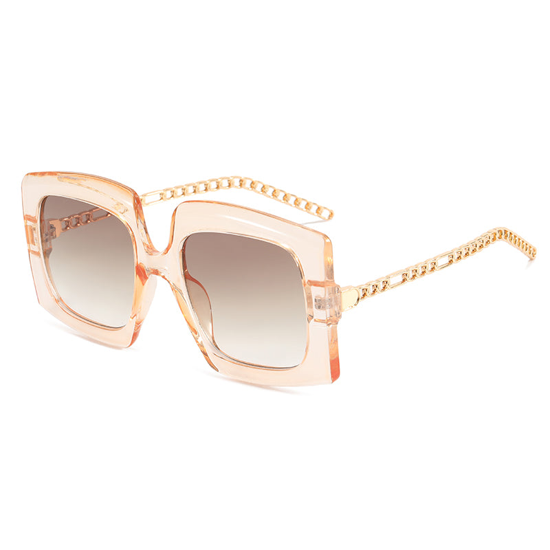 Women Square Chain Sunglasses