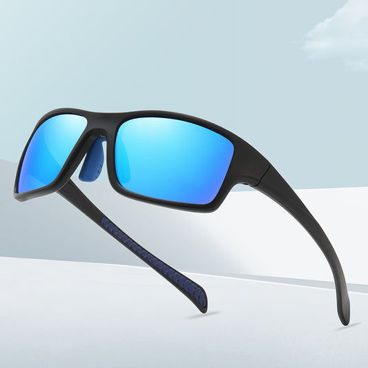 Flat Top Polarized Rectangular Sports Sunglasses