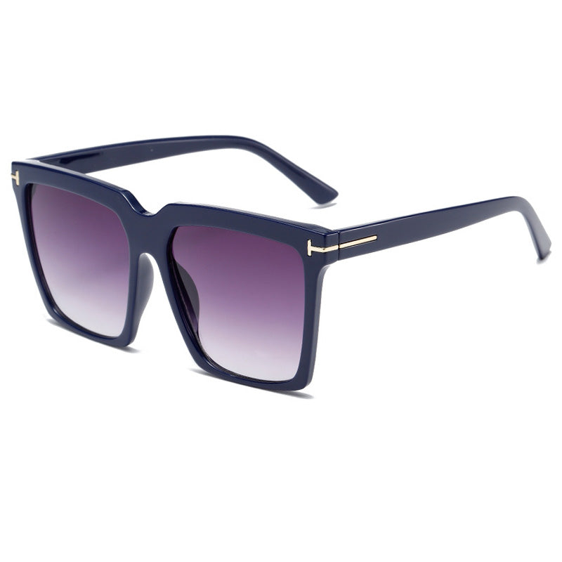 Oversized Cat Eye Women Square Ombre Shades Sunglasses