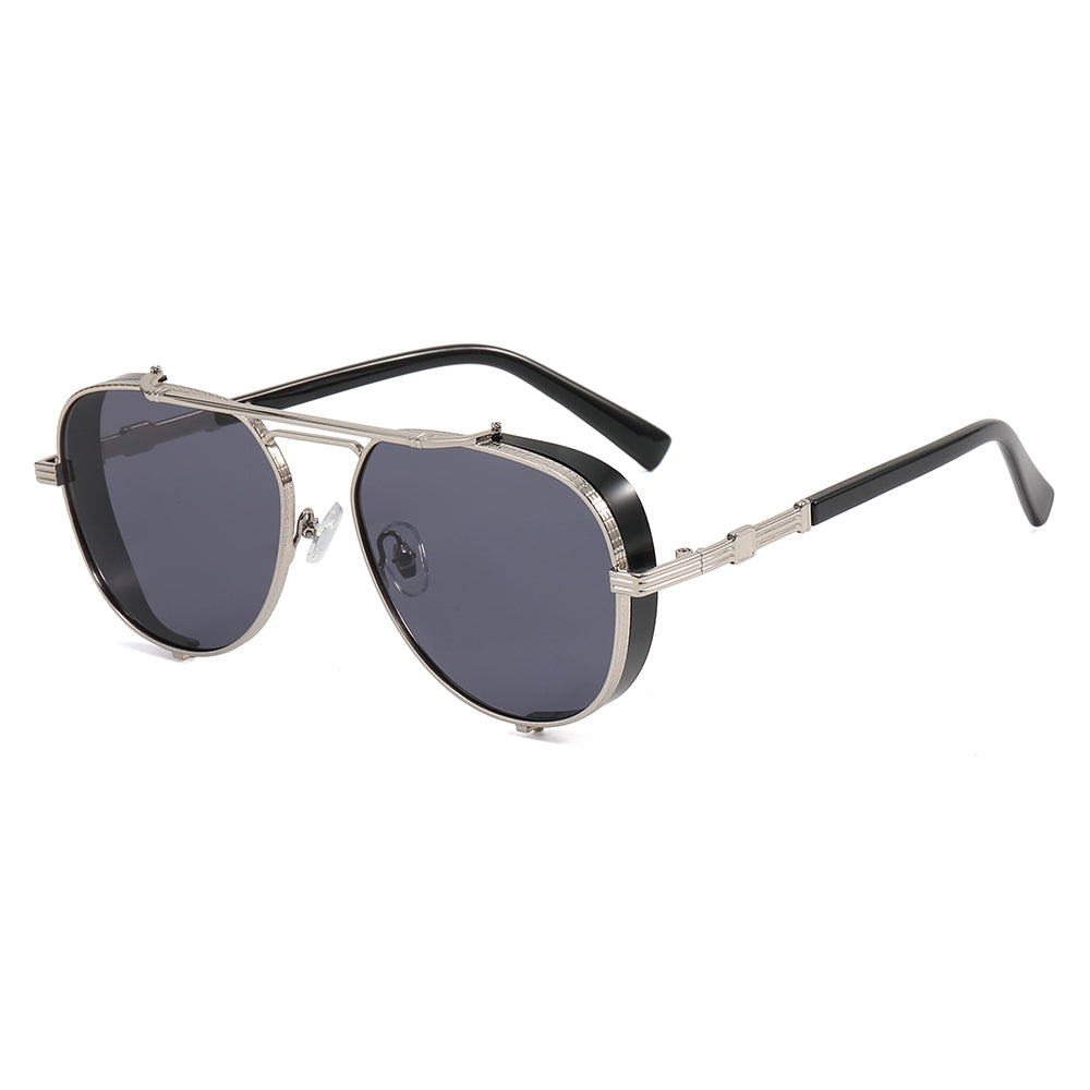 Men Metal Shades Sunglasses