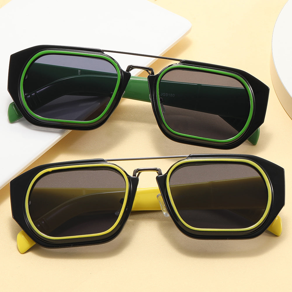 Fashion 2022 New Rectangle Flat Top Outdoor Sunglasses