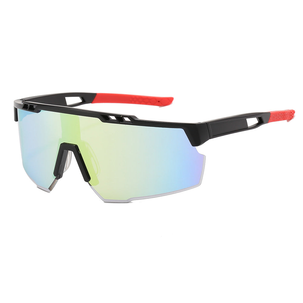 Men Flat Top Sports Cycling Mirror Sunglasses