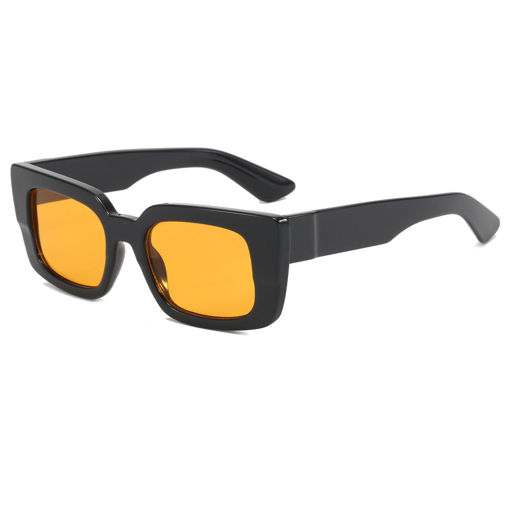 Classic Rectangular Thick Frame Sunglasses