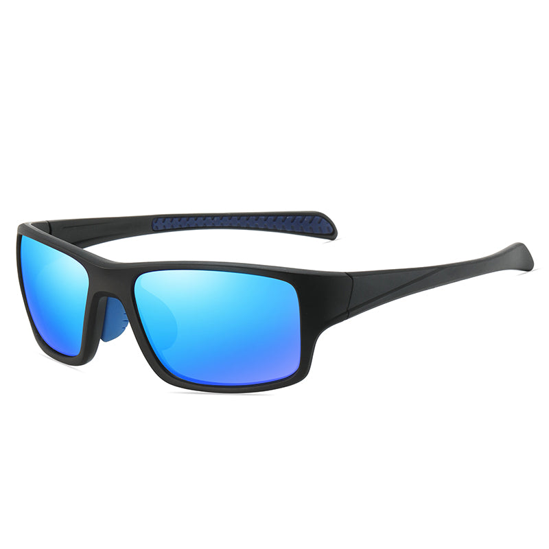 Flat Top Polarized Rectangular Sports Sunglasses