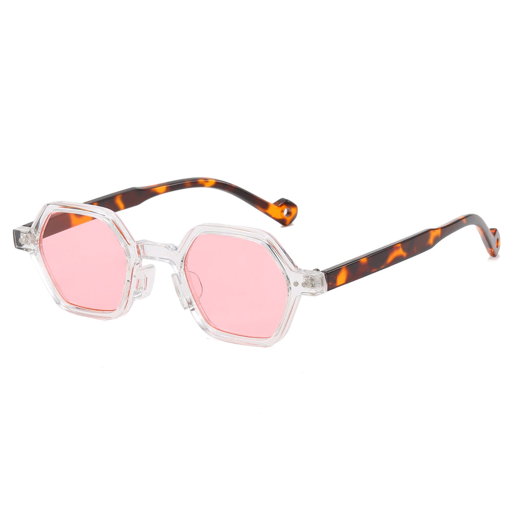 Women Small Hexagon Shaped Sunglasses