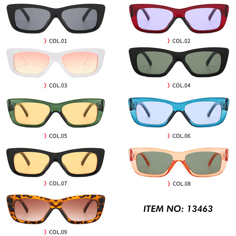 Retro Plastic Small Rectangle Sunglasses
