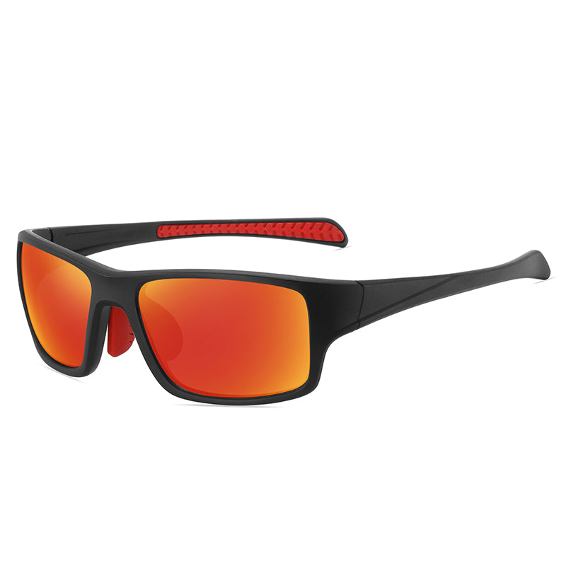 Flat Top Polarized Rectangular Sports Sunglasses