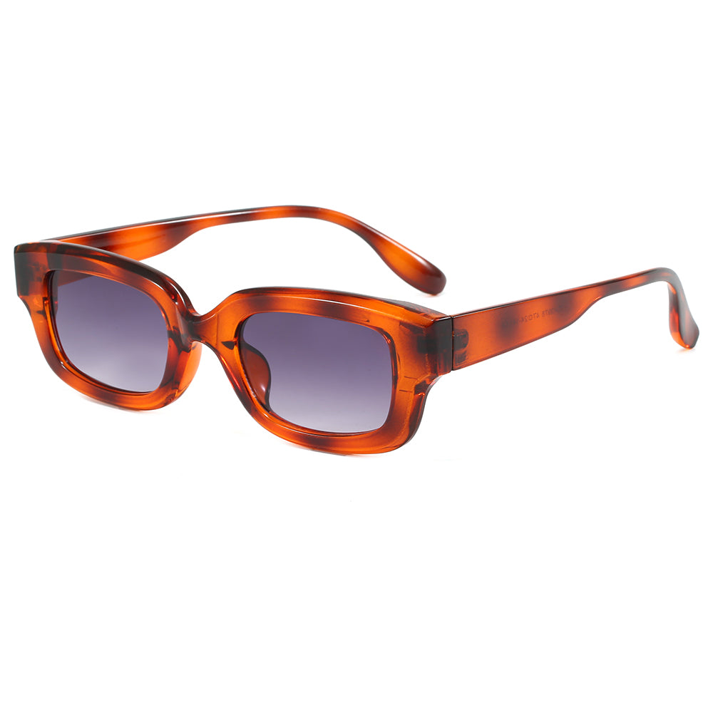 Classic Rectangular Thick Frame UV400 Sunglasses