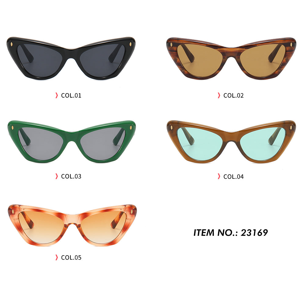 Cat Eye Women Small Triangle Sunglasses