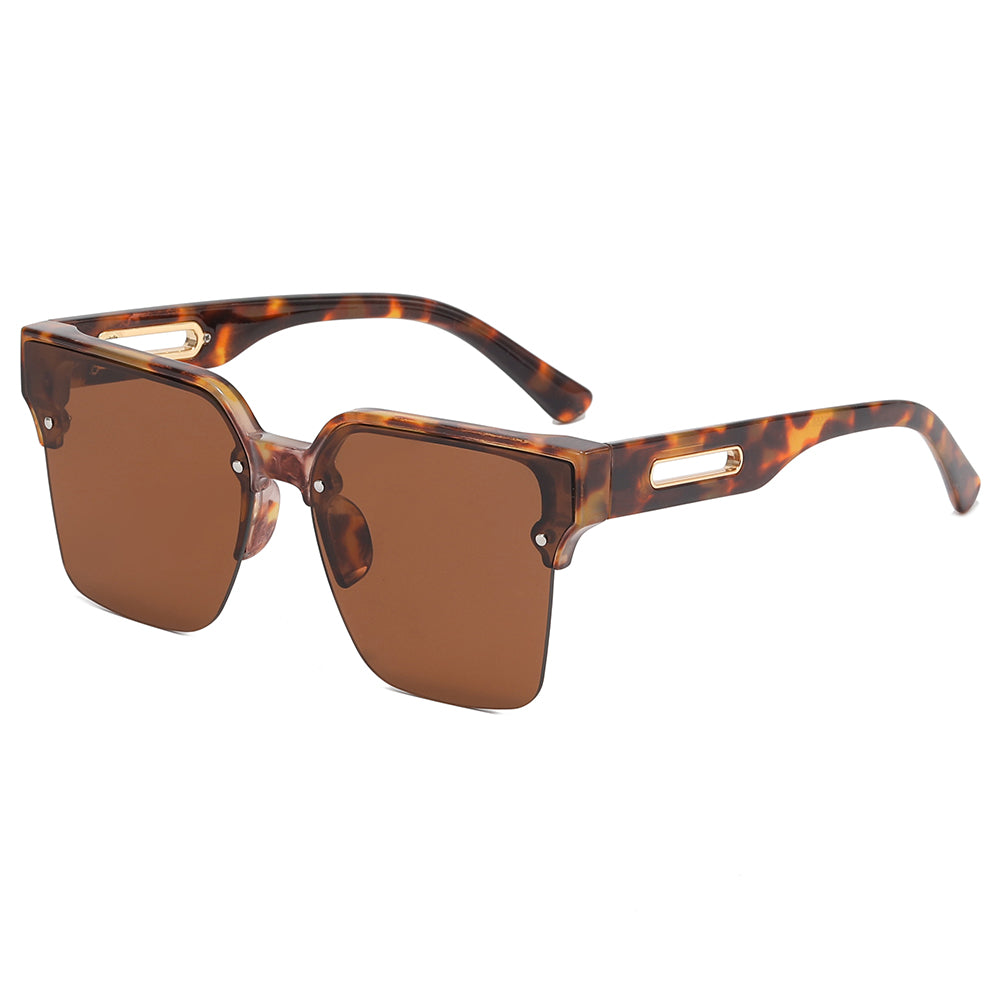 Square Half-rimless Shades Sunglasses