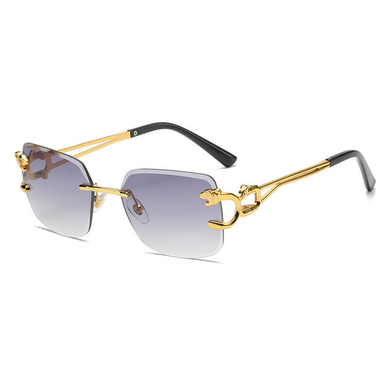 Panther Square Rimless Sunglasses