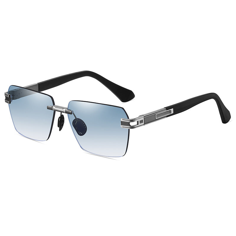 Men's Gradient Rimless Sunglasses