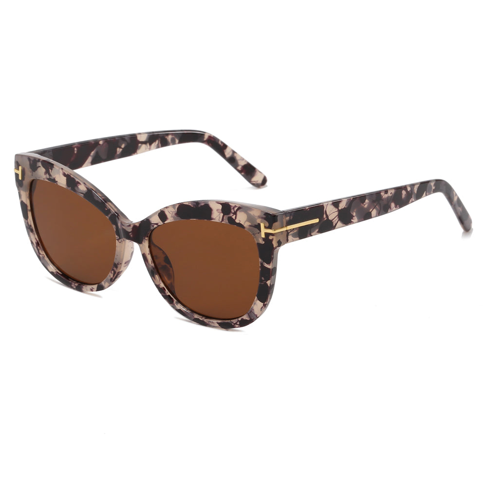 Chic Cat Eye Women Oval Sunglasses