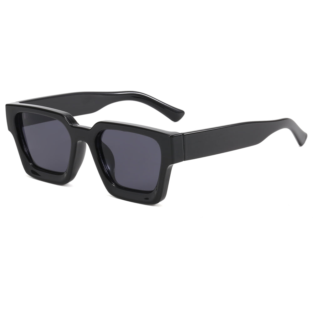 Vintage Black Chunky Square Sunglasses