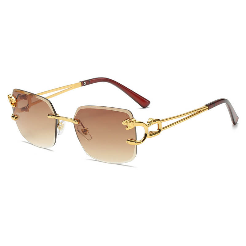 Panther Square Rimless Sunglasses