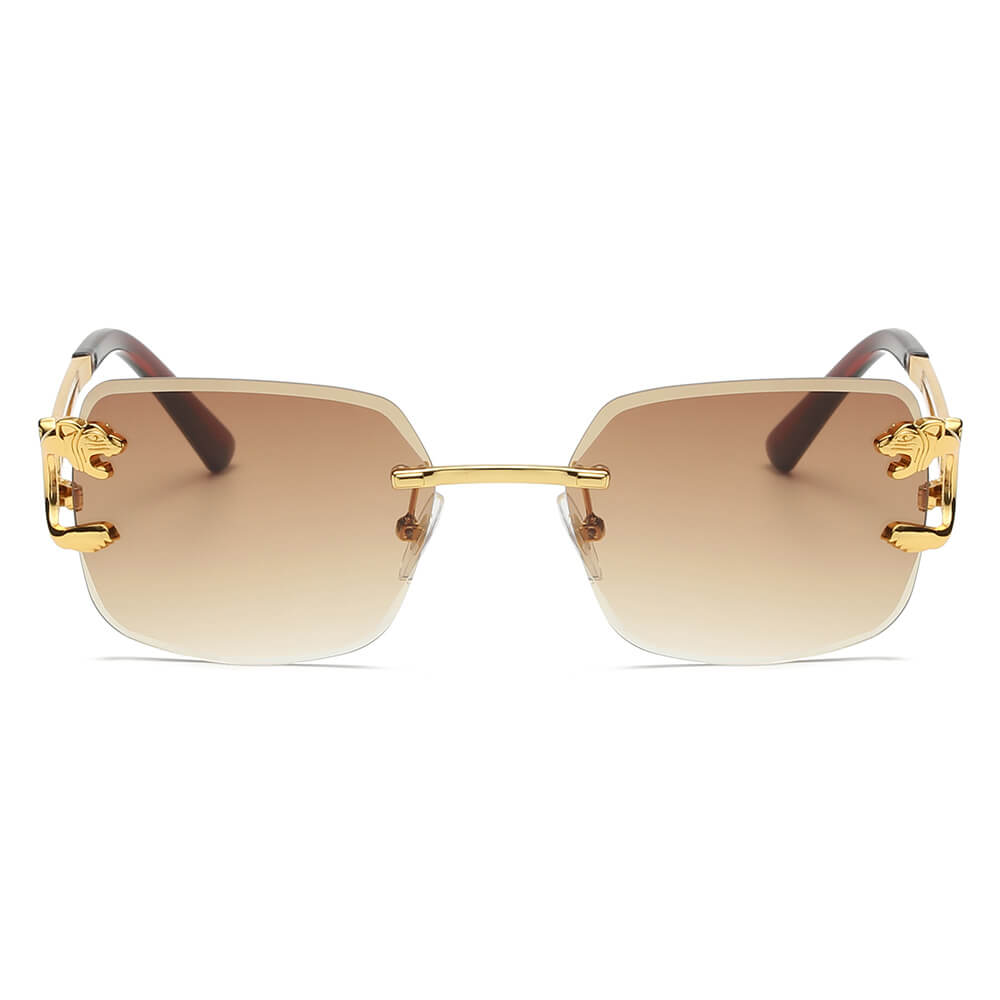 Panther Square Rimless Sunglasses