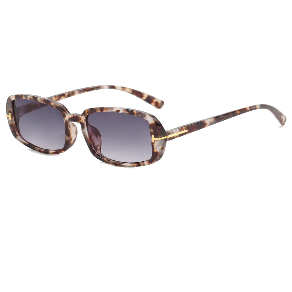 Women Thin Small Rectangular Sunglasses