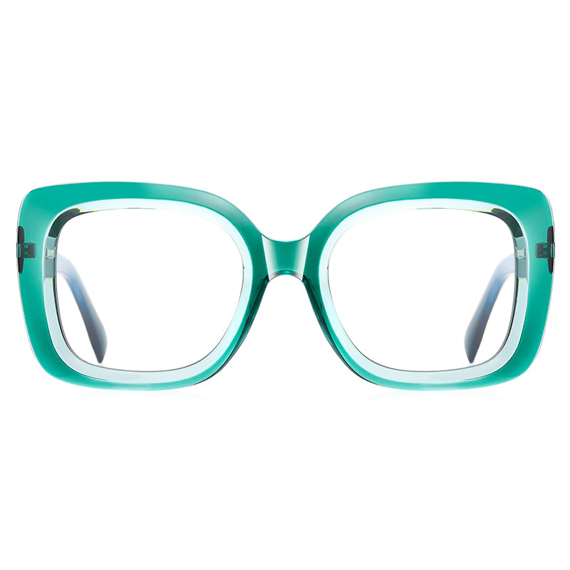 Women Square Cat Eye Computer Blue Light Blocking Glasses