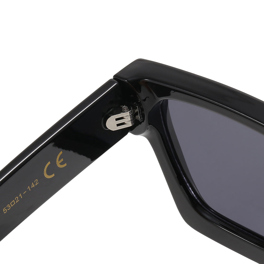 Vintage Black Chunky Square Sunglasses