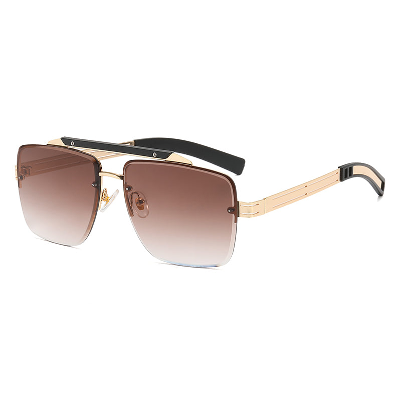 Metal Frame Men Square Sunglasses