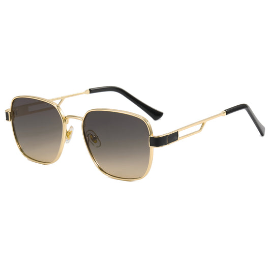 Fashion 2022 Metal Frame UV400 Gradient Men Shades Sunglasses