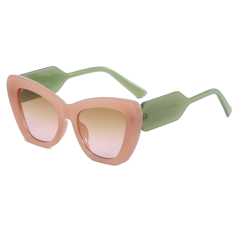 Big Frame Women Shades Cat Eye Sunglasses