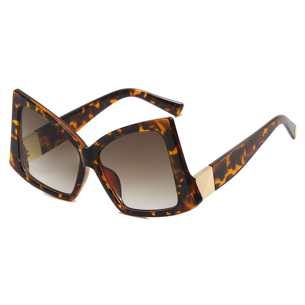 Square Butterfly Oversized Shades Sunglasses