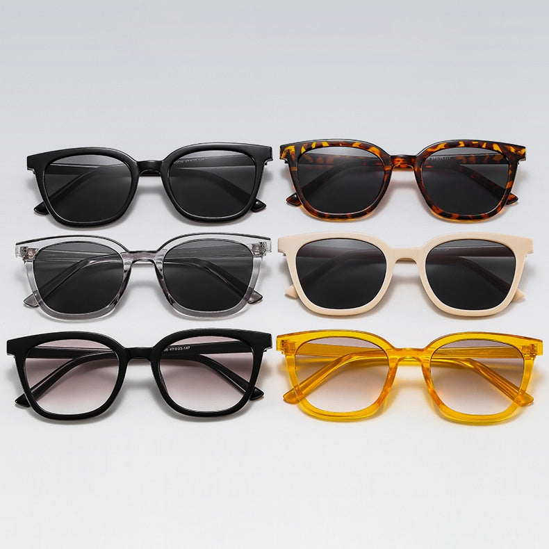 Men Women Retro Square Sunglasses