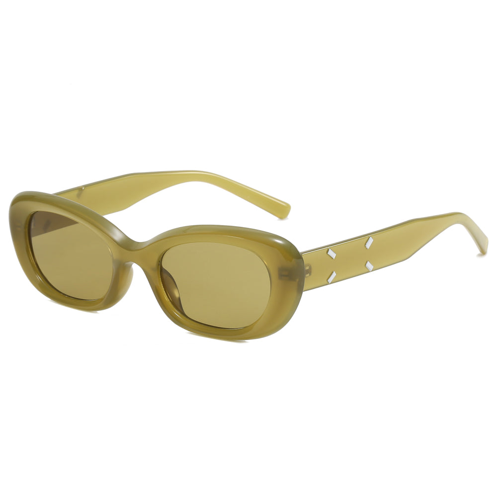 Retro Rectangle UV Protection Outdoor Sunglasses