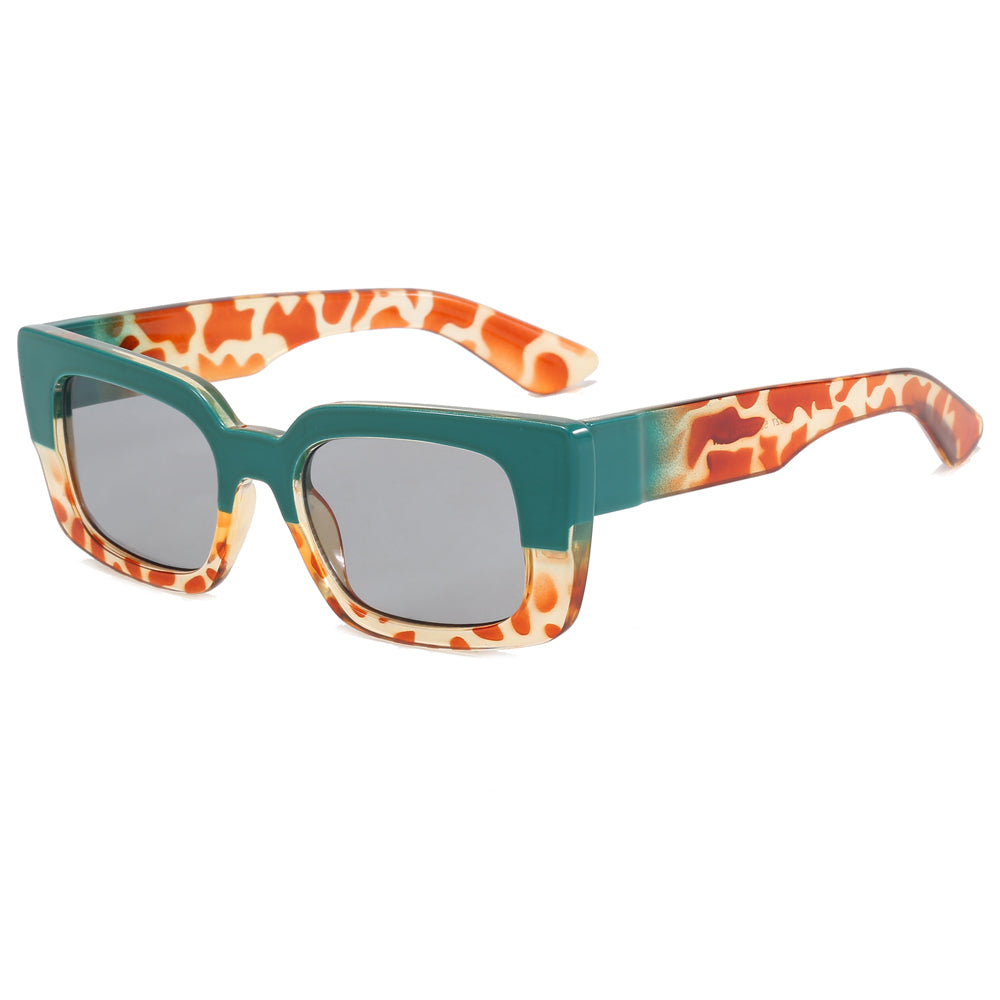 Classic Rectangular Thick Frame Sunglasses