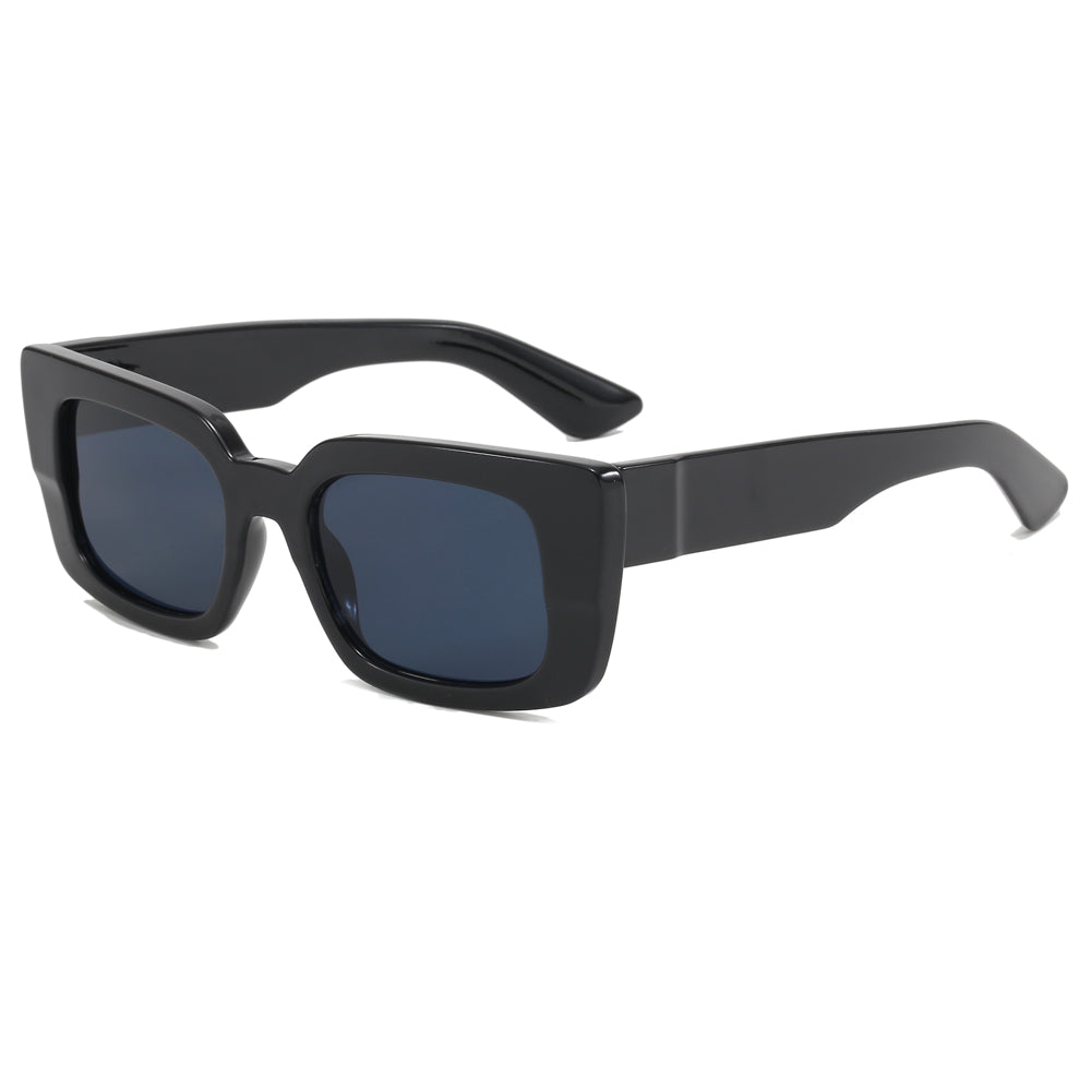 Classic Rectangular Thick Frame Sunglasses