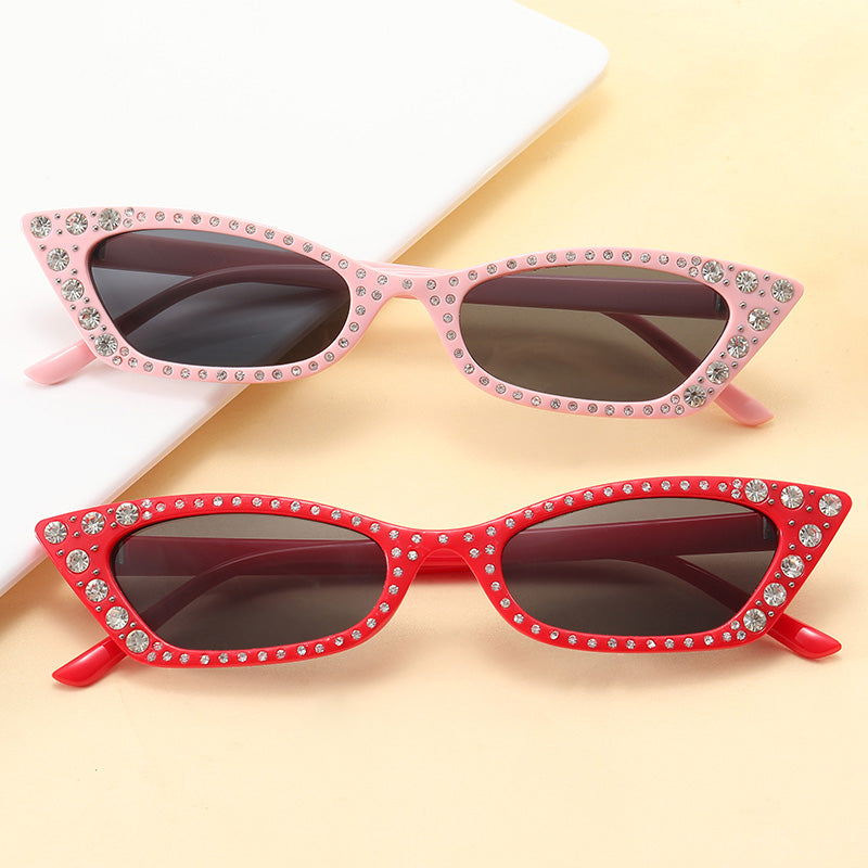Cat Eye Bling Bling Women Rhinestones Sunglasses