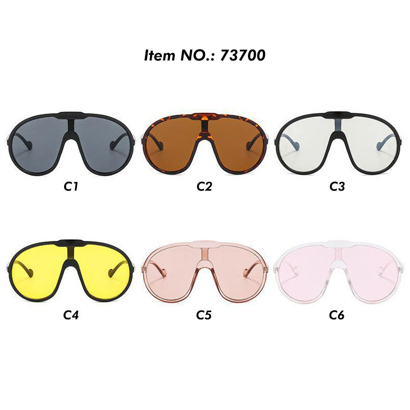 Oversized Shield Shades Sunglasses