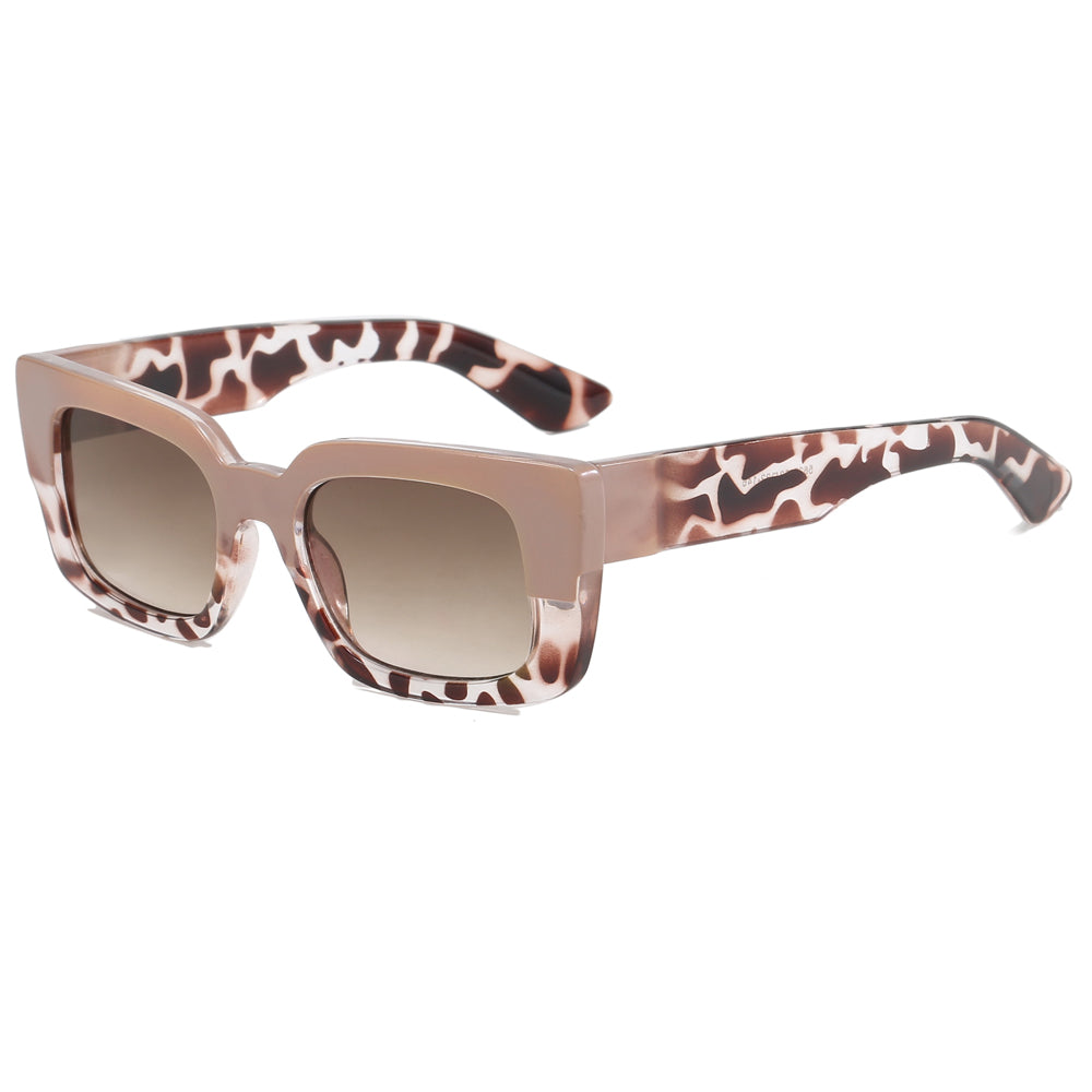 Classic Rectangular Thick Frame Sunglasses