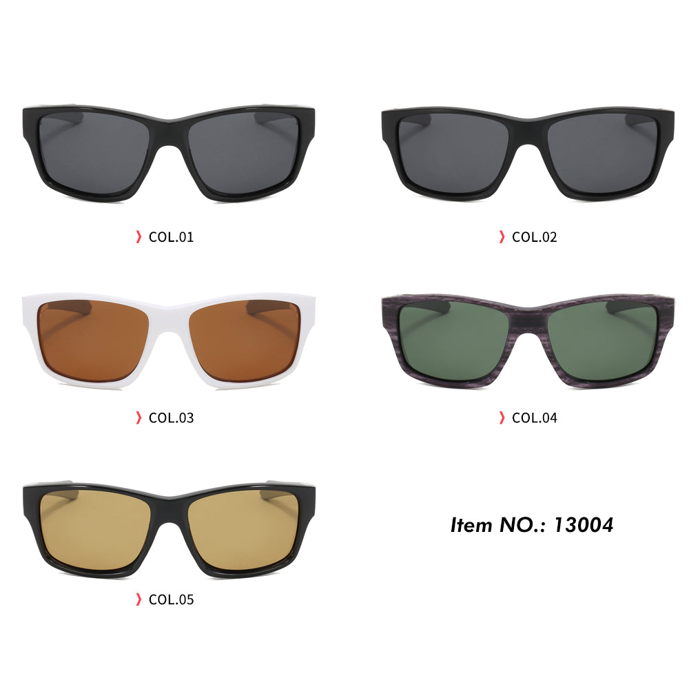 Rectangle Polarized Outdoor Sporty Sunglasses