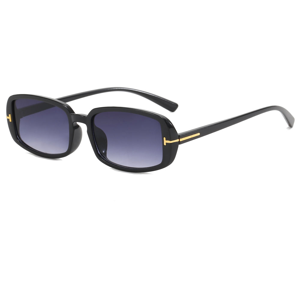 Women Thin Small Rectangular Sunglasses