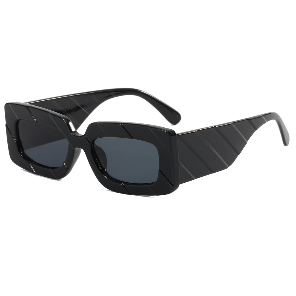 Rectangle Retro Thick Frame Sunglasses