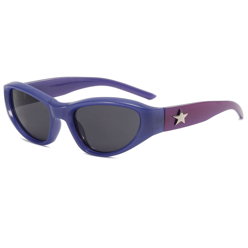 Y2K Oval Outdoor Cycling Sporty Sunglasses